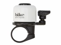 Bike Attitude – Ringeklokke – Hvid Med Fjederhammer